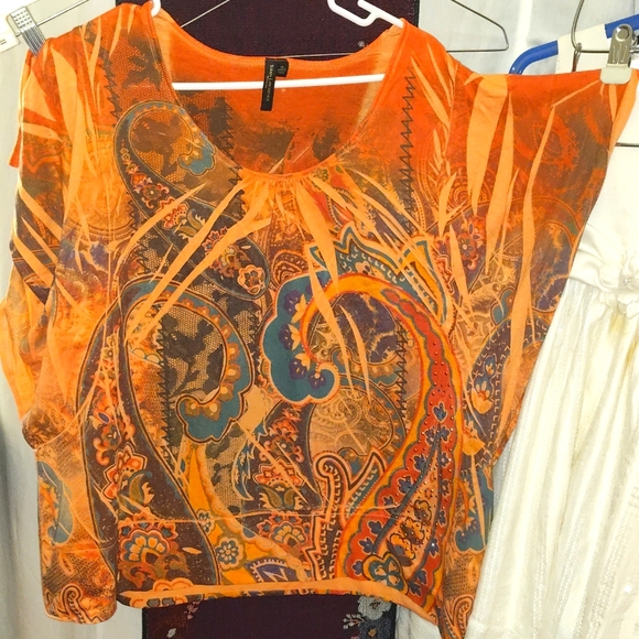 Susan Lawrence women's 1X sleeveless top with shoulder covering - Picture 1 of 6